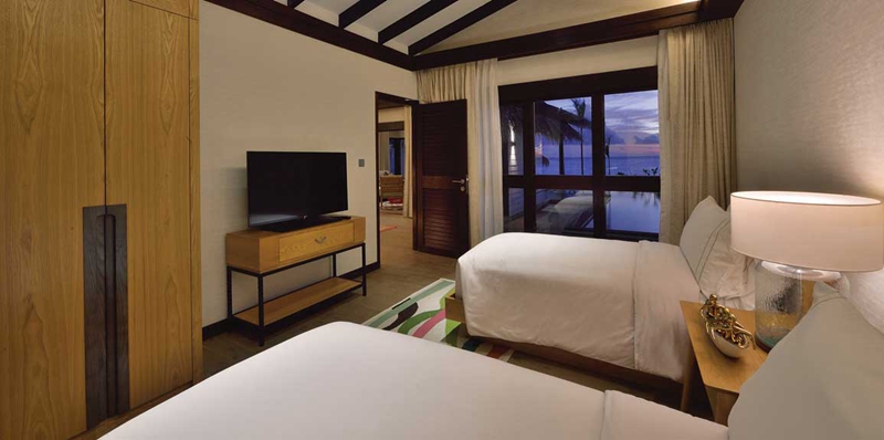 地球海滩家庭泳池别墅-Earth family  Pool Suite 房型图片及房间装修风格(奥臻岛 OZEN by Atmosphere)海岛马尔代夫 